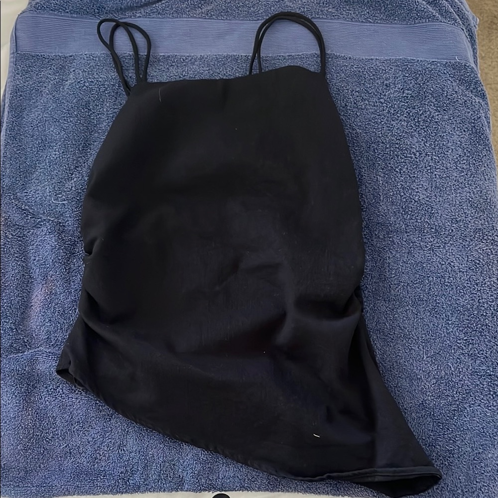 Zara Black Spaghetti Strap Top